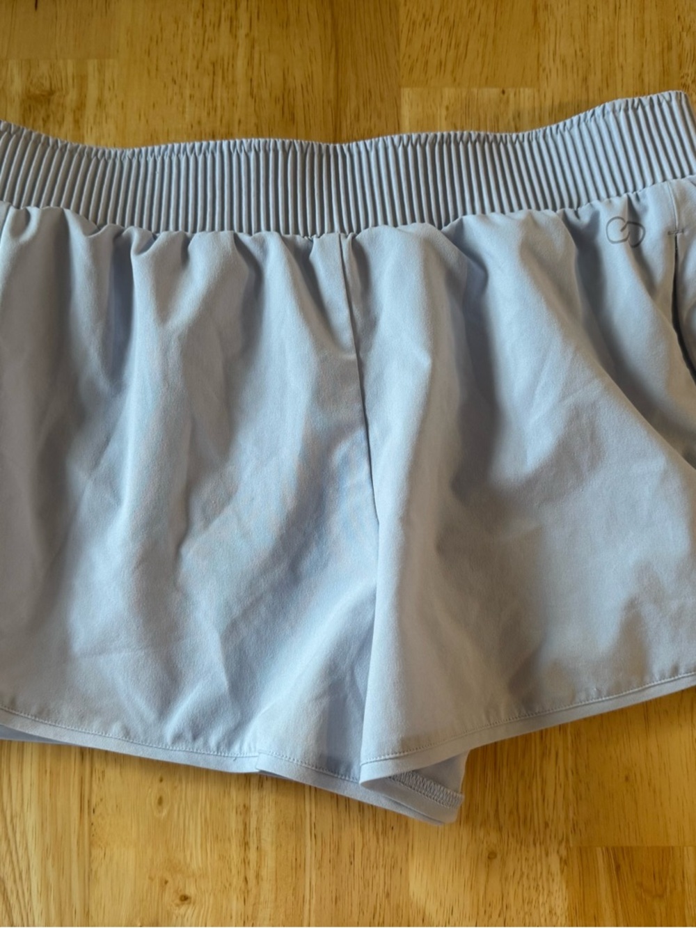 CALIA by Carrie Underwood Light Blue Athletic Shorts with Elastic Waistband